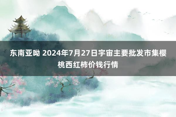 东南亚呦 2024年7月27日宇宙主要批发市集樱桃西红柿价钱行情