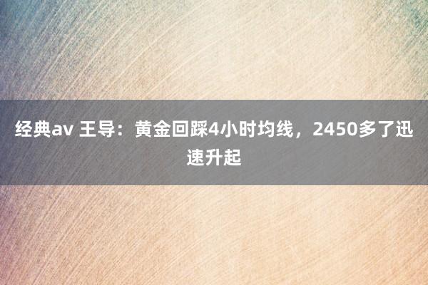 经典av 王导：黄金回踩4小时均线，2450多了迅速升起