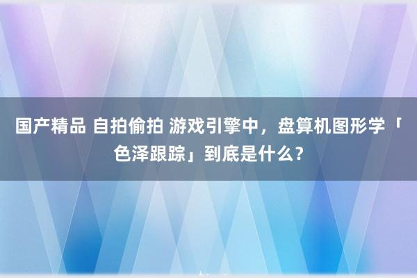 国产精品 自拍偷拍 游戏引擎中，盘算机图形学「色泽跟踪」到底是什么？